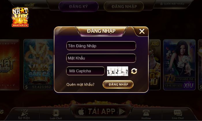 Đăng nhập Nhatvip Quy trình đăng nhập Nhatvip