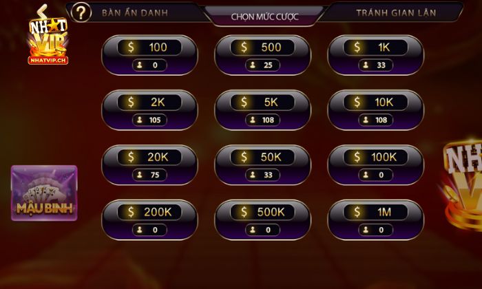 Mậu binh Nhatvip Luật chơi bài Mậu binh trực tuyến tại Nhatvip dễ hiểu