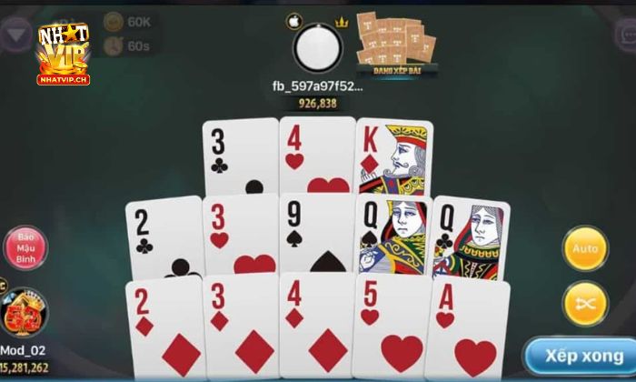 Mậu binh Nhatvip Tổ hợp bài cần biết trong game bài Mậu binh tại Nhatvip