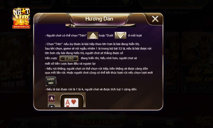 trên dưới Nhatvip Luật chơi trên dưới Nhatvip chi tiết cho tân thủ
